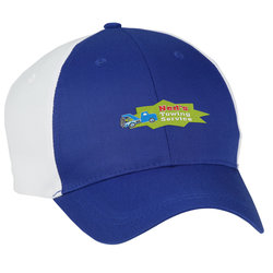 View a larger, more detailed picture of the Two-Tone Polyester Cap - Embroidered
