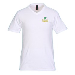View a larger, more detailed picture of the District Concert V-Neck Tee - Men s - White - Emb