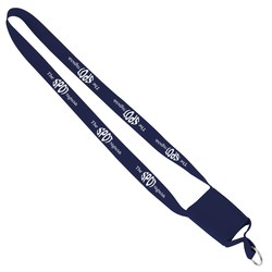 View a larger, more detailed picture of the 3 4 Polyester Cell Phone Lanyard - Closeout