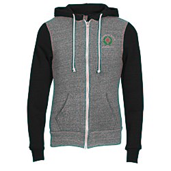 View a larger, more detailed picture of the Alternative Unisex 6 4 oz Rocky Color-Blocked Full-Zip