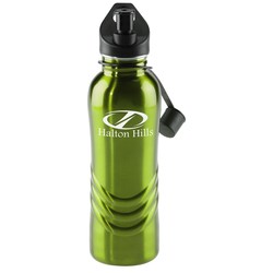 View a larger, more detailed picture of the Curve Stainless Steel Bottle - 28 oz - Closeout