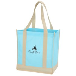 View a larger, more detailed picture of the Two-Tone Shopping Bag - Closeout