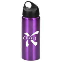 View a larger, more detailed picture of the Aluminum Wide Mouth Bottle - 25 oz - Closeout