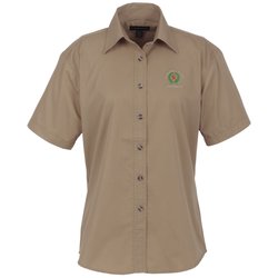 View a larger, more detailed picture of the Capulin EZ-Care SS Fine Line Twill Shirt - Ladies 