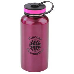 View a larger, more detailed picture of the h2go Wide Stainless Sport Bottle - 40 oz - Closeout