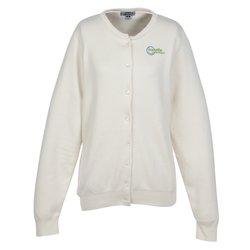 View a larger, more detailed picture of the Ultra-Soft Cotton Cardigan Sweater - Ladies - 24 hr