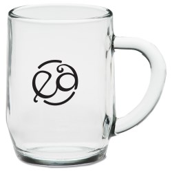 View a larger, more detailed picture of the Haworth Glass Mug - 10 oz - Closeout