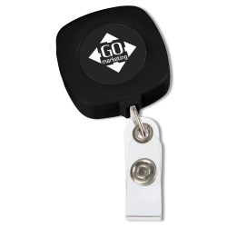 View a larger, more detailed picture of the Retractable Tape Measure Badge Holder-Opaque-Closeout