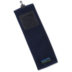 View a larger, more detailed picture of the Golf Towel w Mesh Pocket
