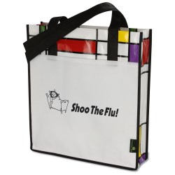 View a larger, more detailed picture of the Laminated Geometric Mondrian Convention Tote