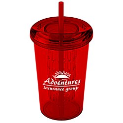 View a larger, more detailed picture of the Tutti Frutti Tumbler w Straw - 20 oz - 24 hr