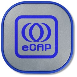 View a larger, more detailed picture of the App Two-Tone Magnet - Silver
