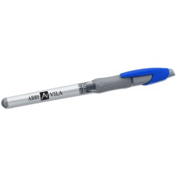 View a larger, more detailed picture of the Bic Z4 Free Ink Rollerball Pen-Silver Grip-Closeout