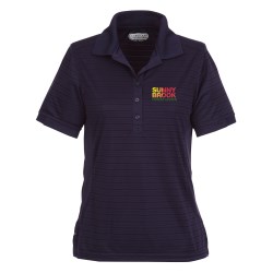 View a larger, more detailed picture of the Koryak Striped Moisture Wicking Polo - Ladies - 24 hr