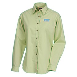 View a larger, more detailed picture of the Capulin EZ-Care Fine Line Twill Shirt - Ladies - 24 hr