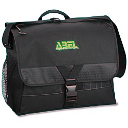 View a larger, more detailed picture of the Focus Laptop Messenger Bag - Embroidered