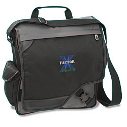 View a larger, more detailed picture of the Satellite Vertical Laptop Bag - Embroidered
