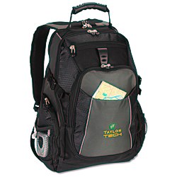View a larger, more detailed picture of the Vertex Laptop Backpack - Embroidered