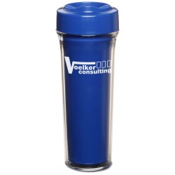 View a larger, more detailed picture of the Silver Shield Antimicrobial Tumbler - 14 oz - Closeout