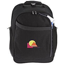View a larger, more detailed picture of the Checkmate Checkpoint Friendly Laptop Backpack - Emb
