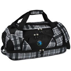 View a larger, more detailed picture of the High Sierra 24 Crunk Cross Sport Duffel - Plaid - Emb