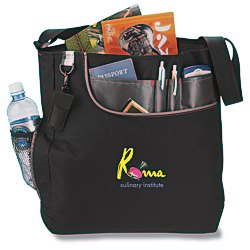 View a larger, more detailed picture of the Transpire Deluxe Business Tote - Embroidered