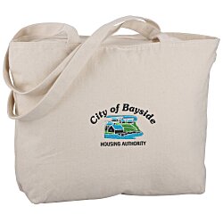 View a larger, more detailed picture of the Signature Cotton 12 oz Zippered Tote - Embroidered
