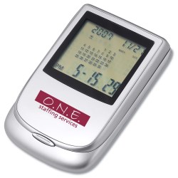 View a larger, more detailed picture of the Robot Series Calculator Clock - Closeout