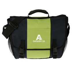 View a larger, more detailed picture of the 4imprint Messenger Bag - Screen - Closeout