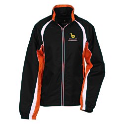 View a larger, more detailed picture of the Kelton Color Block Track Jacket - Ladies - 24 hr