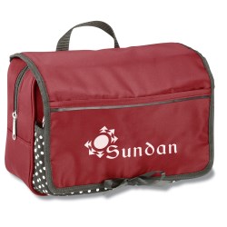 View a larger, more detailed picture of the Polka Dot Cosmetic Case - Closeout