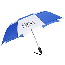 View a larger, more detailed picture of the Zephyr Folding Umbrella w Rubber Grip