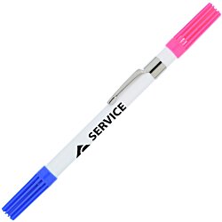View a larger, more detailed picture of the Economy 2-in-1 Pen - Steel Ballpoint