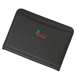 View a larger, more detailed picture of the Zippered Vinyl Portfolio - Embroidered