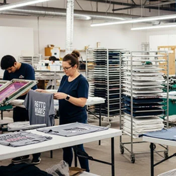 custom t-shirt printing facility