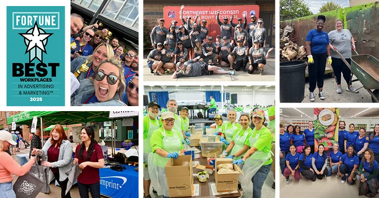 collage of 4imprint employee images
