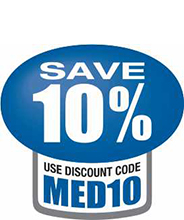 Save 10% with code MED10