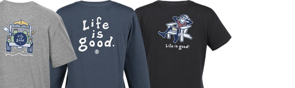 Life is Good branded apparel
