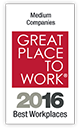Great Place to work medium workplaces 2016