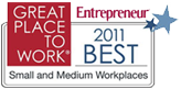 Great Place to work for small and medium workplaces 2011