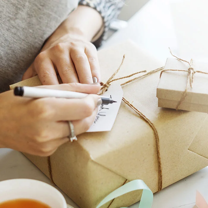 Gift with a note