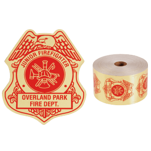 Lapel Sticker by the Roll - Junior Officer Badge