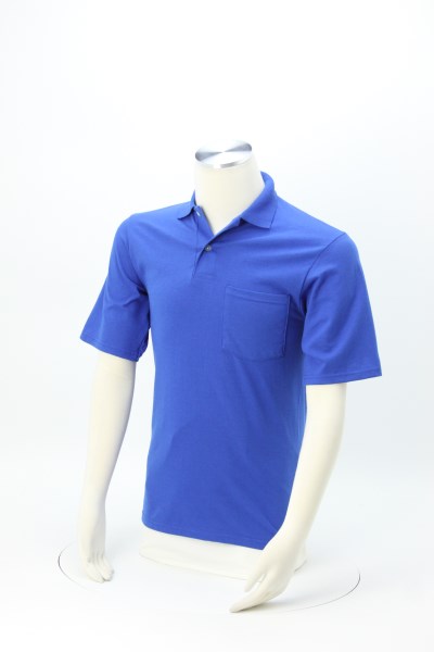 Jerzees SpotShield Jersey Shirt with Pocket 6443-M-P : 4imprint.com