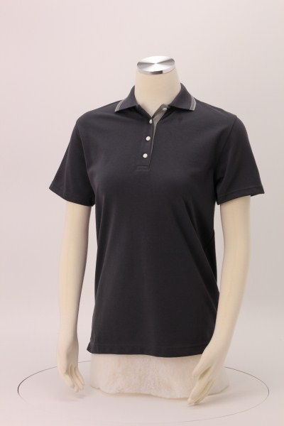 Rapid Dry Baby Pique Tipped Polo - Ladies' 360 View