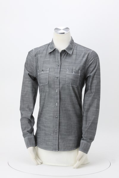 4imprint.com: Slub Chambray Double Pocket Shirt - Ladies' 148216-L