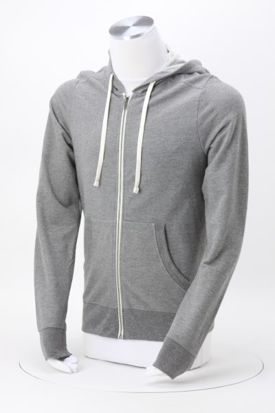 Optimal Tri-Blend Full-Zip Hoodie - Men's - Screen 360 View