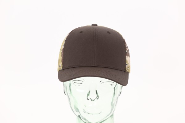 Richardson Printed Mesh Back Trucker Cap - CAMO 360 View