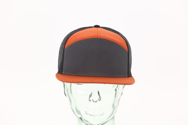 Richardson Seven-Panel Trucker Cap - Tri-Color 360 View