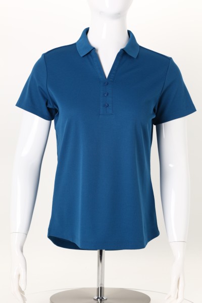 Plaited Honeycomb Pique Polo - Ladies' 360 View