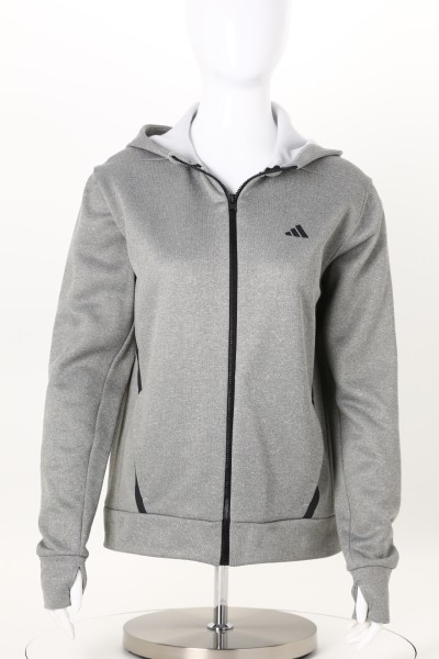 adidas Game & Go Fleece Full-Zip Hooded Sweatshirt - Ladies' 360 View